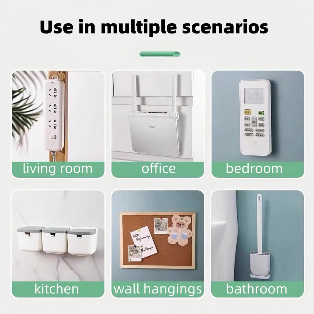Double-Sided Adhesive Wall Hook Strong Traceless Hook Self Adhesive Invisible Hooks Kitchen Bedroom Organizer 1/5/10/20 Pairs