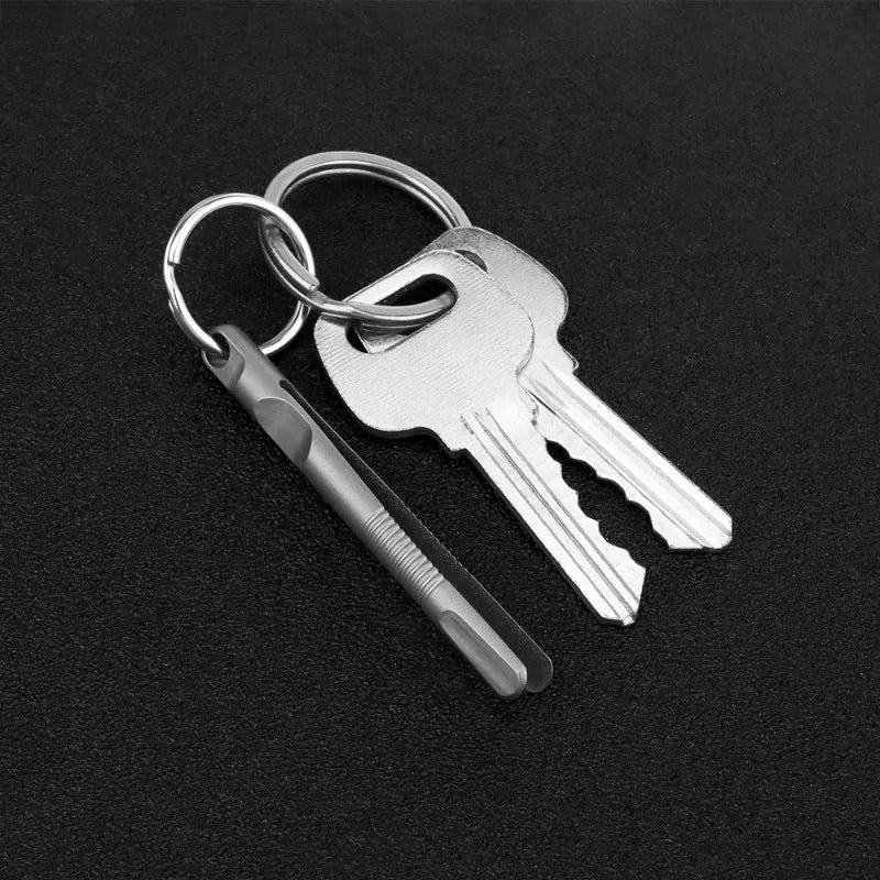 Mini TC4 Titanium Alloy Tweezers Portable Small Nipper EDC Outdoor Pocket Hand Tool