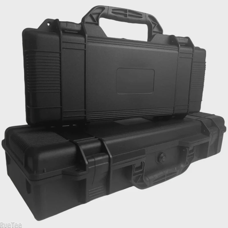 Hard Shell Portable Storage Box with Foam Insert Shockproof Tool Organizer for Outdoor and Workshop Use