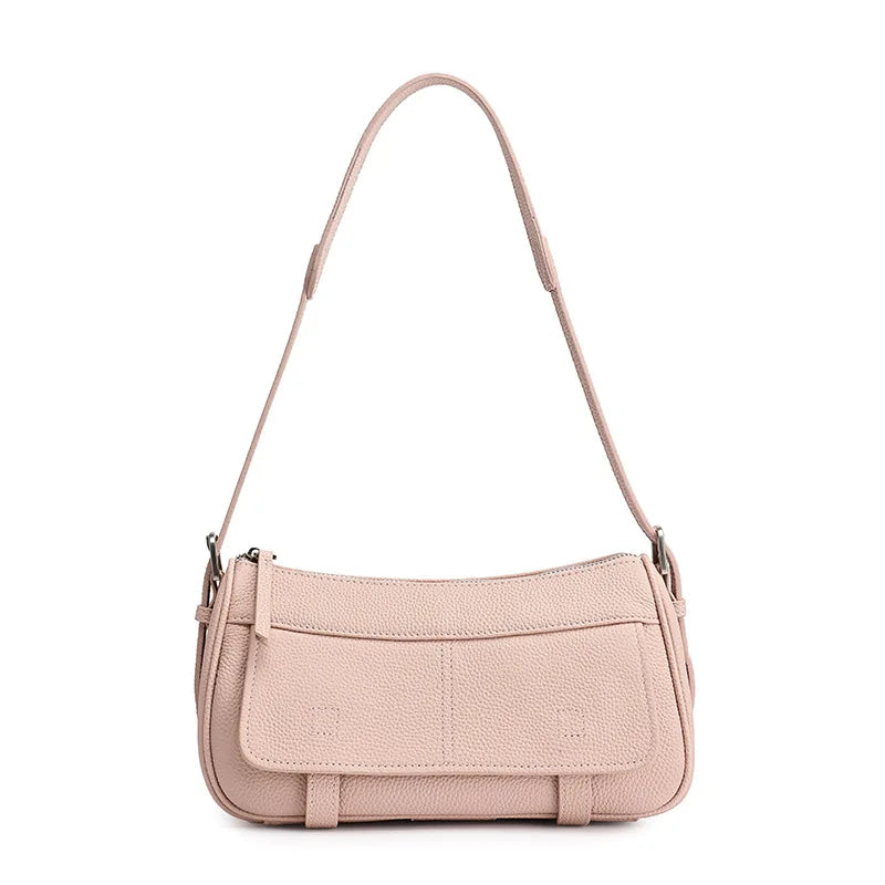 LOMCEL TOGO cowhide messenger bag for postal delivery, casual and versatile, retro for daily commuting, single-shoulder cross