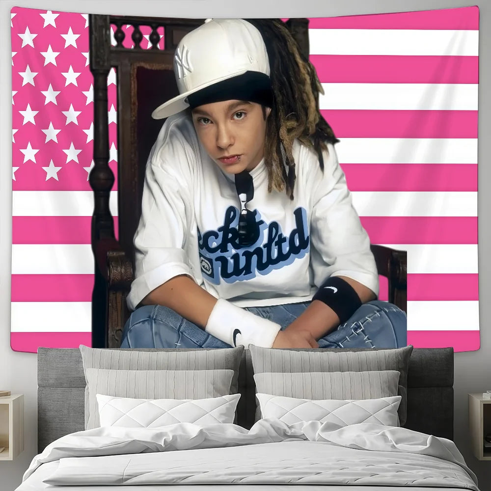 Singer T-Tom Kaulitz flag Custom Camping Garden Decor Party Backdrops Wall Art Family Gifts