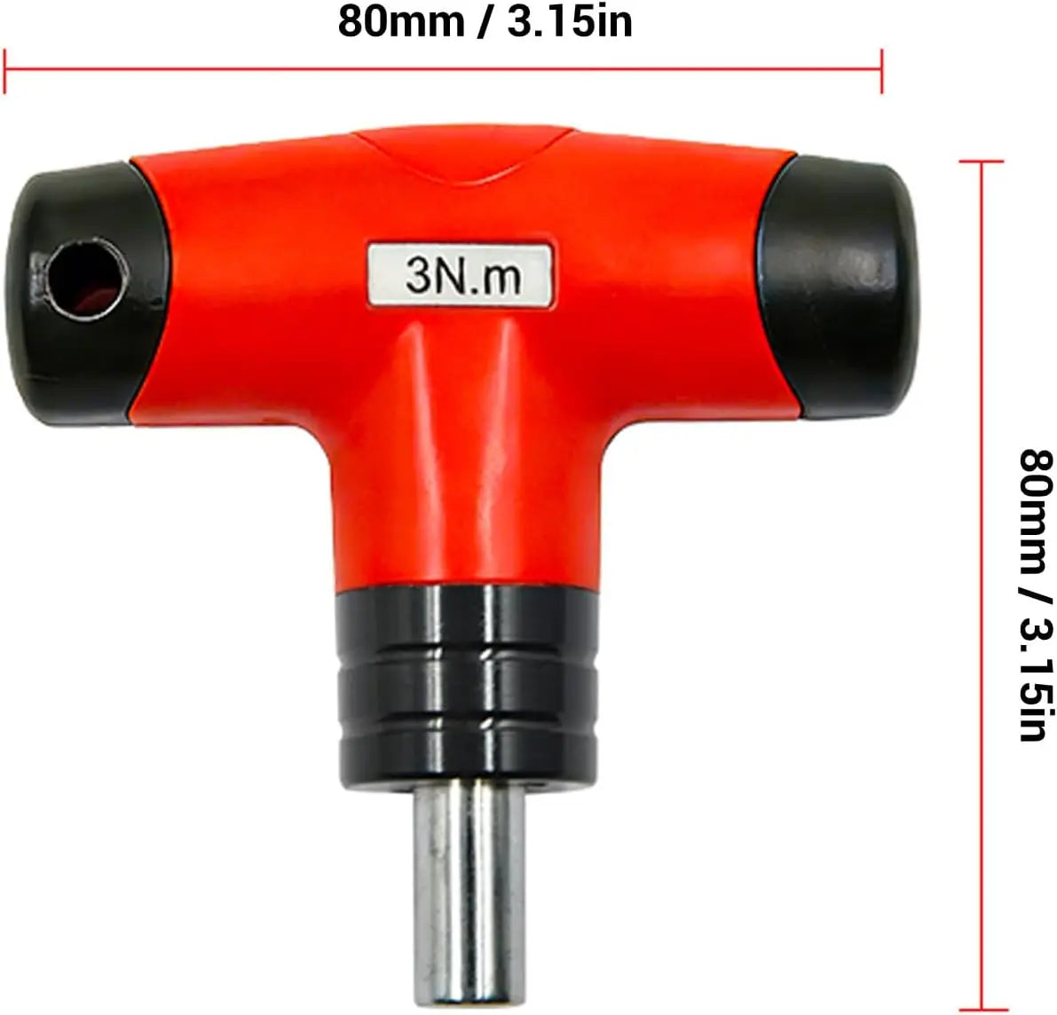 1-6Nm T-Handle Preset Torque Wrench Screwdriver Tool Compatible with Standard 1/4" Hex Bits 2Nm 4Nm 6Nm Safe and Fast Hex