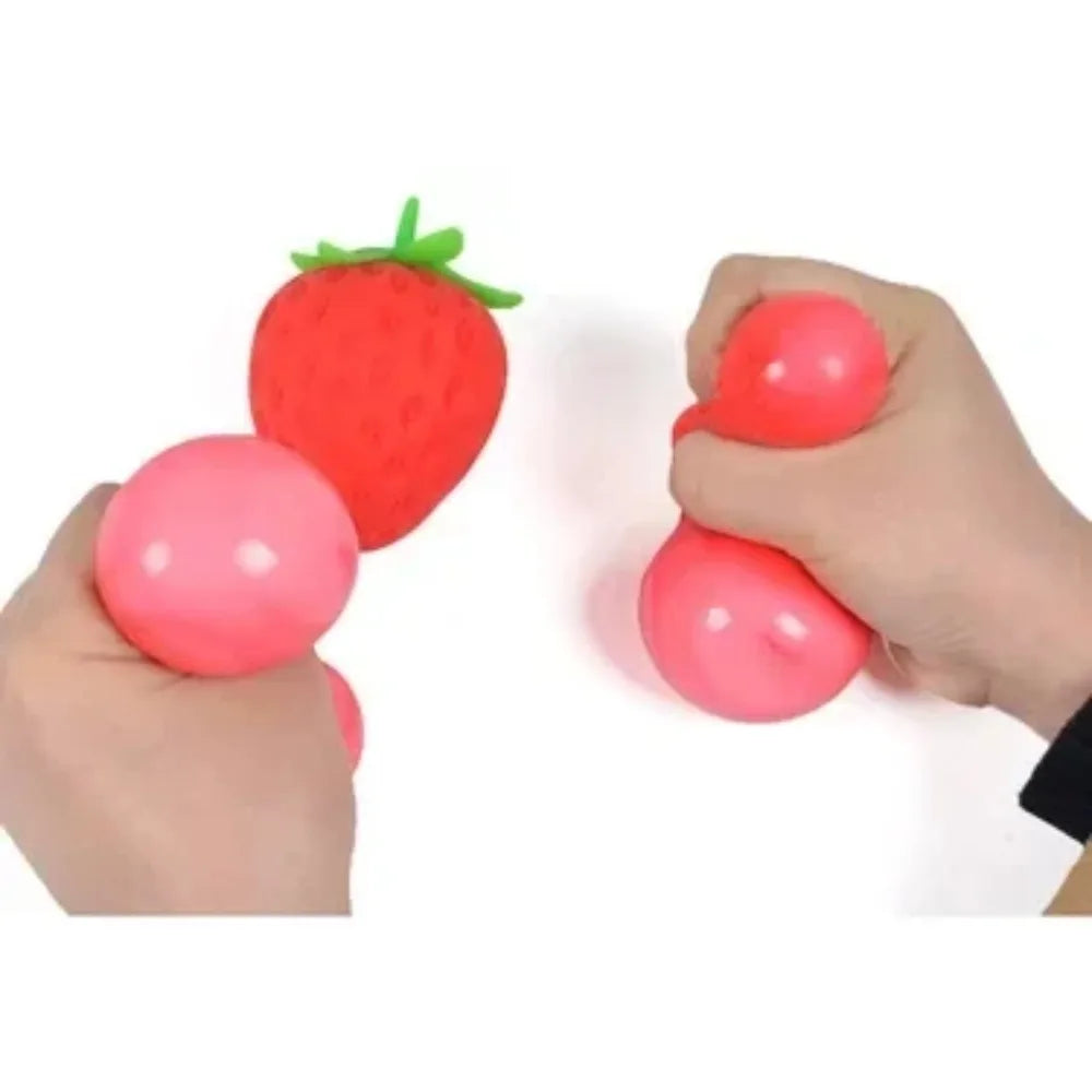 8cm Strawberry Squishy Stress Relief Toy Slow Rising Antistress Ball Grownups Toys Sensory Toy for Stress Relief