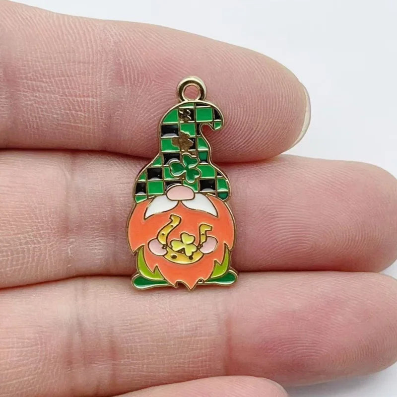 10pcs Cartoon Animal Droplet Alloy Pendant DIY Jewelry Accessories Bag Decorative Pendant