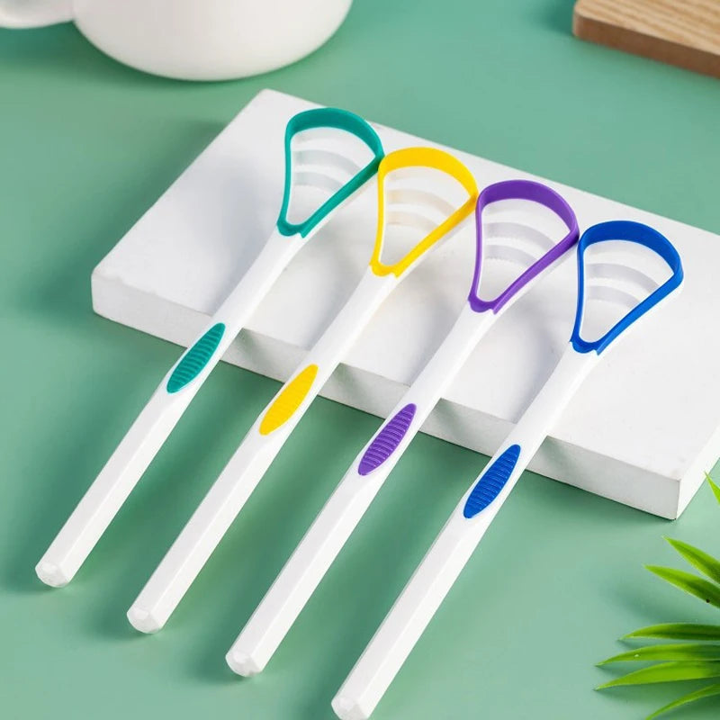 1/6Pcs Pack Tongue Brush Tongue Cleaner Scraper Cleaning Tongue Scraper For Oral Care Oral Hygiene Keep Fresh Breath