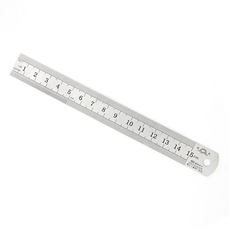 Tyture Straightedge Double Side Scale Metal Ruler High Quality Stainless Steel Woodworking Drawing Measuring Tools 0-15/25/30mm