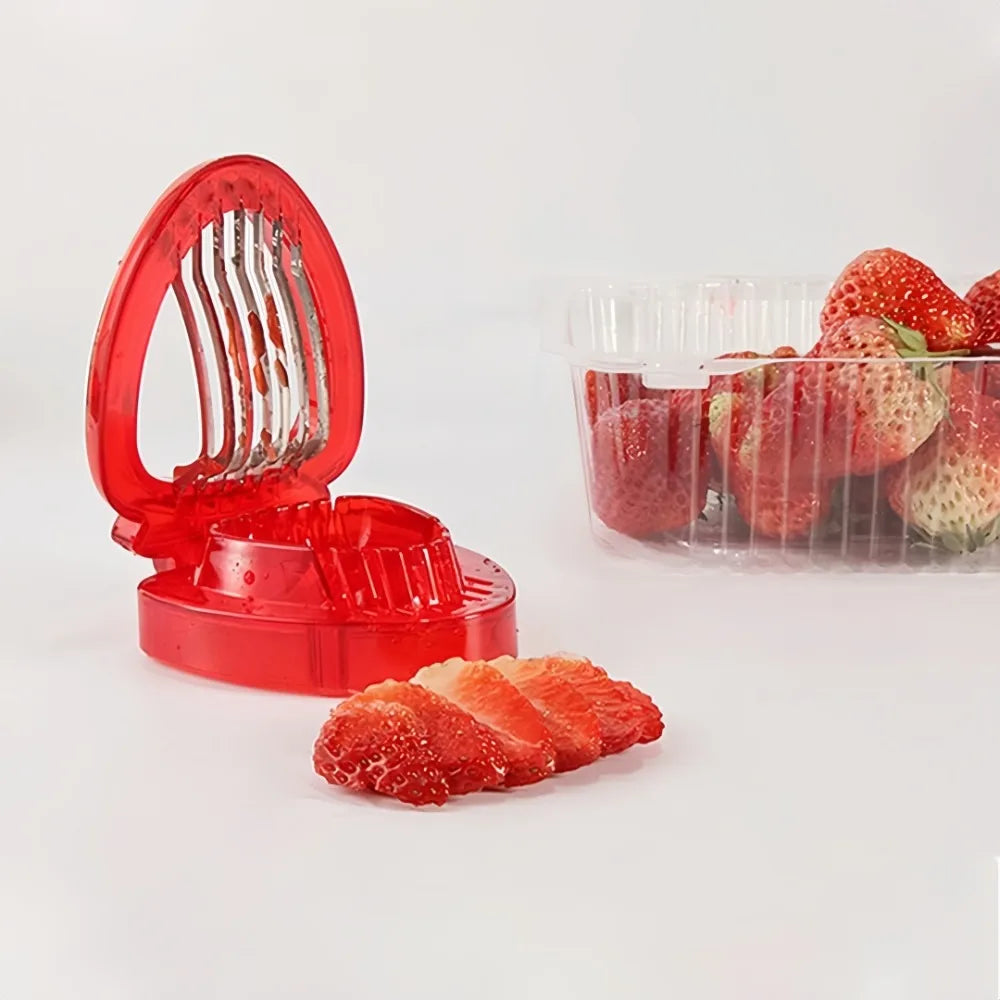 Strawberry Slicer Stainless Steel Sharp Blade Cutter Small Tool for Decorating Dessert Cups Cake Racks Homemade Bread Decoration
