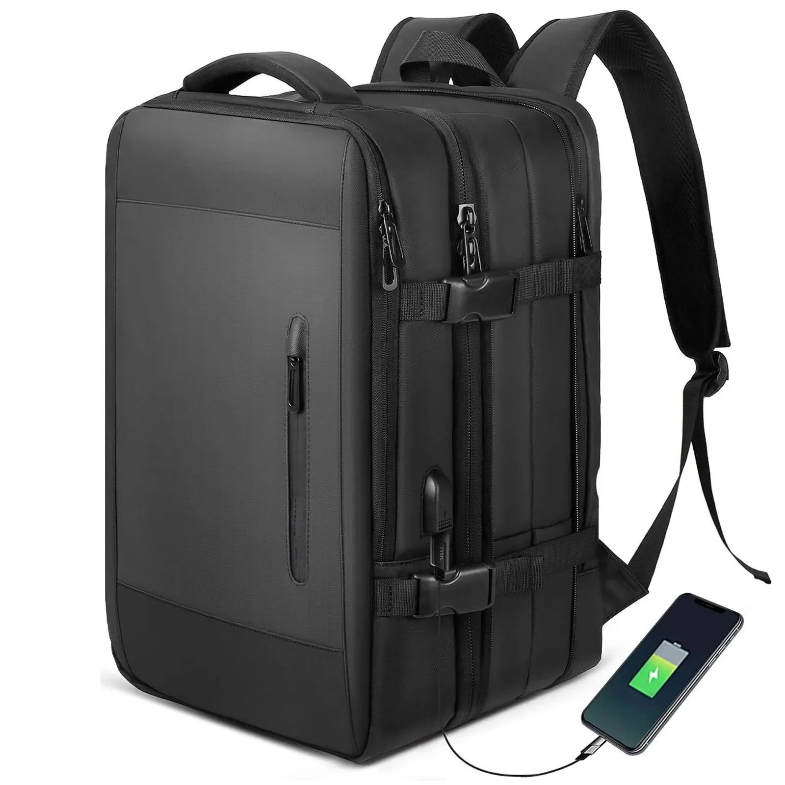 Large Capacity Expandable Travel Backpack Double Shoulder Bag for Business Trips Mountaineering And Computer Carrying