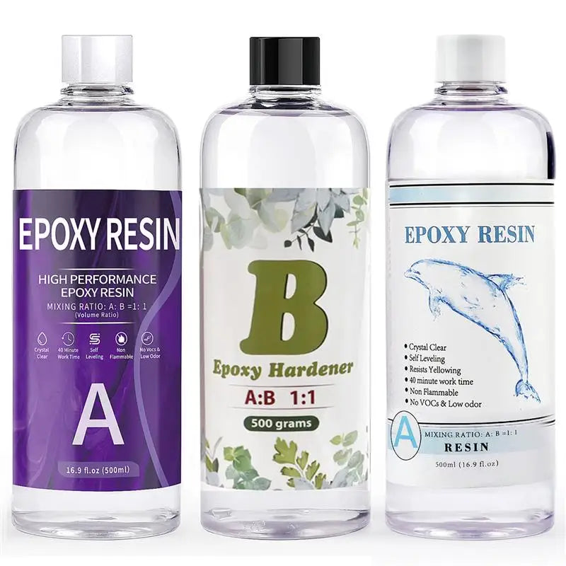 1:1 AB Resin Epoxy Glue High Adhesive Hardener Crystal Gel For DIY Resin Jewelry Making Accessory Gum Intarsia Adhesives Sealers