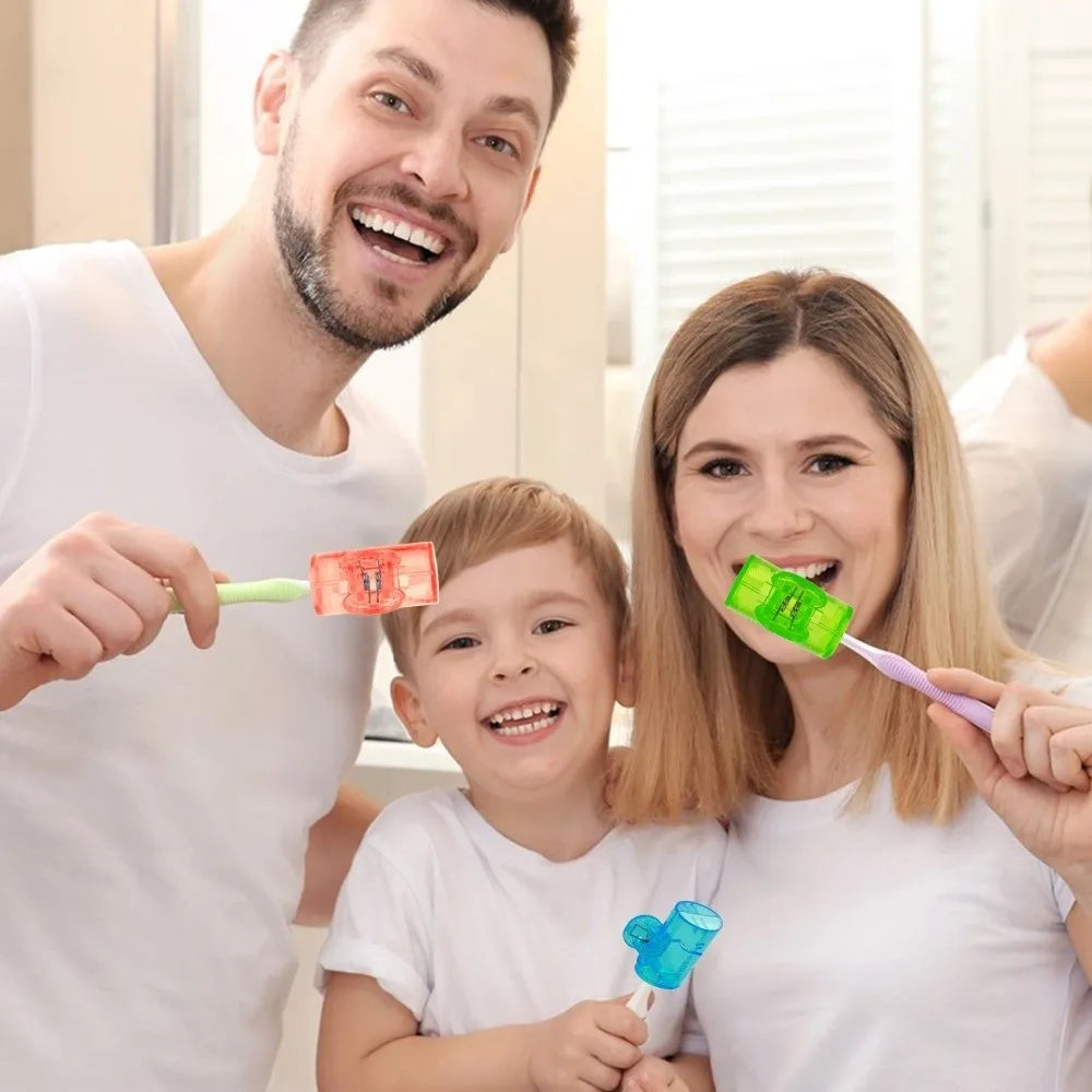 Plastic Toothbrush Storage Clip Portable Toothbrush Head Storage Clip Portable Toothbrush Box Transparent Toothbrush Shell