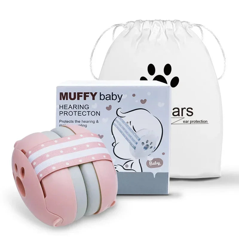 2 in 1 Baby Earmuff Mini-headset Adjustable Noise-proof Ear Protection Kids' Outdoor Sleep and Airplane Anti-noise Earmuffs