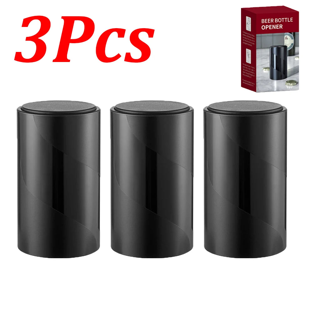 1-4Pcs Automatic Beer Bottle Opener Downward Push Bottle Opener Wine Beer Soda Cap Opener Kitchen Accessories