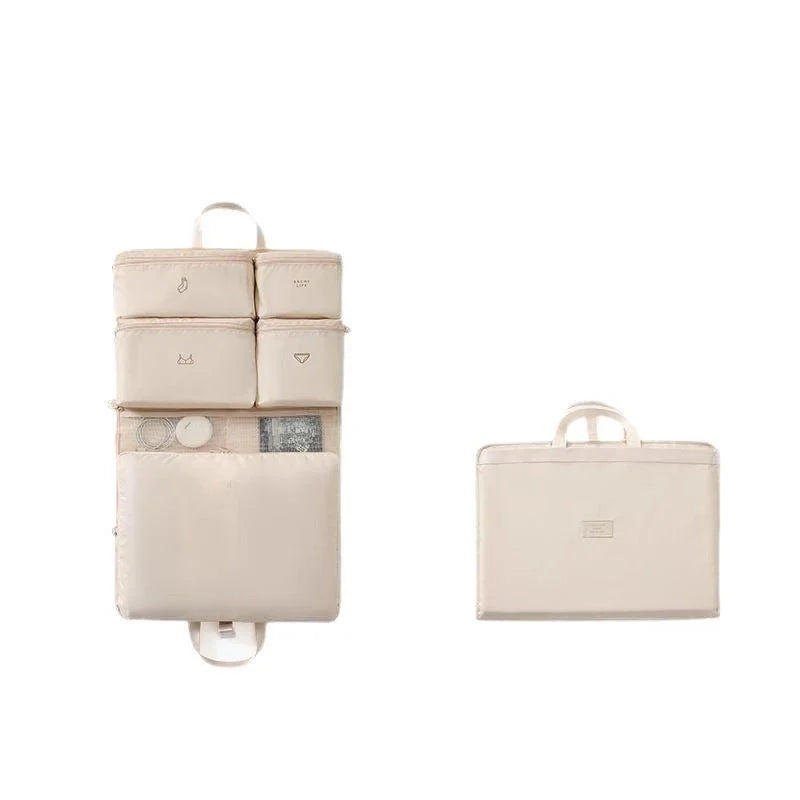 Travel Portable Clothing And Underwear Storage Bag Conveniently Organize Luggage for Easy Carry-On Durable Checkered Material