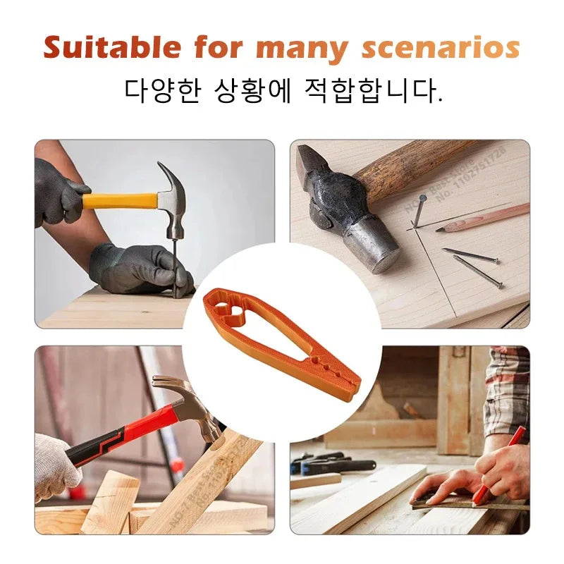Safety Nail Holder Pliers, Plastic Slip Joint Finger Guard for Woodworking DIY Hammering