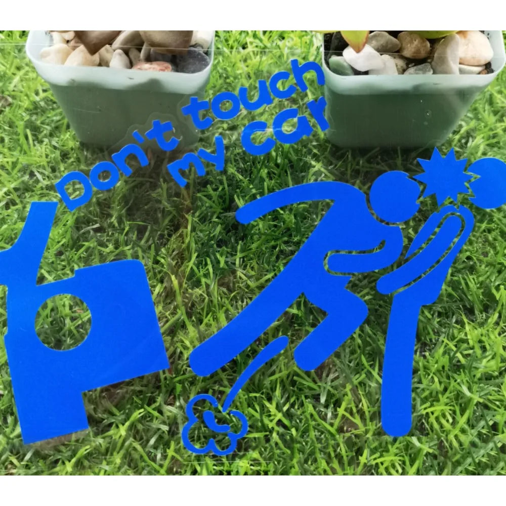 Car Sticker Don't Touch My Car Creative Funny Personalized Car Decoration Stickers Car Window Accessories Car Body Decal
