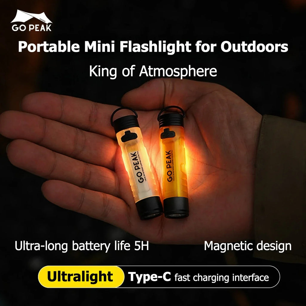 GOPEAK Pocket Mini Flashlight Outdoor Key Clip Cap Ambient Led Long Endurance Disaster Relief Emergency 5050 Small Light