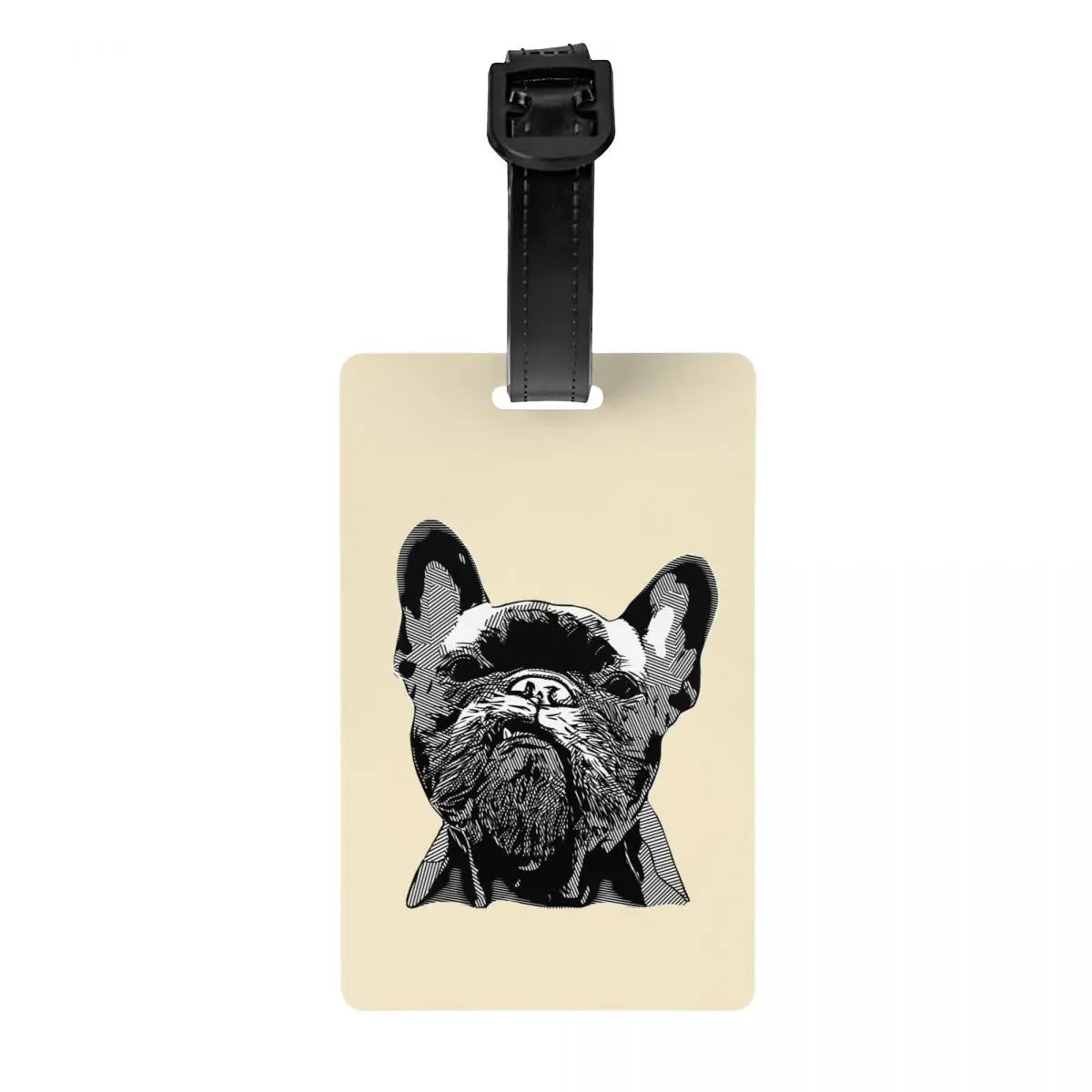 Funny Frenchies French Bulldog Luggage Tag for Suitcases Fashion Dog Animal Baggage Tags Privacy Cover Name ID Card