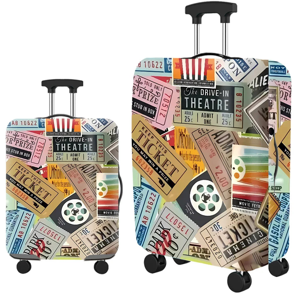 Popular Luggage Protective Cover Elastic Cloth Thickened Dust-proof Trolley Suitcase Cover Travel Accessories For 18-30Inch Case