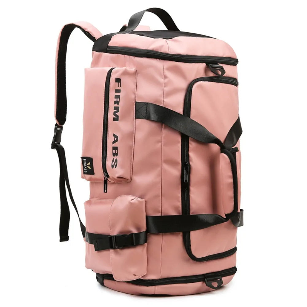 67L Travel Backpack Large Capacity 3 in1 Camping Duffel Bags Dry Wet Separation with Shoes Compartment Fitness Handbag Unisex