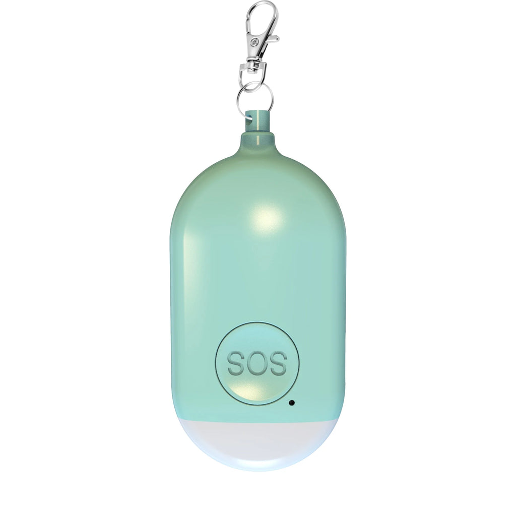 Rechargeable Self Defense Keychain Alarm 130dB Loud Emergency Personal Siren with Flashing Strobe Light SOS Safety Alert Device