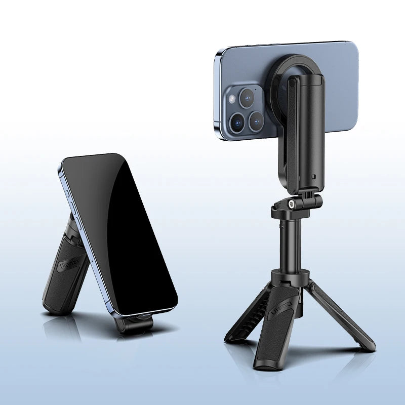 Ulanzi JJ03 Magnetic Phone Tripod Wireless Phone Grip Selfie Stick Desktop Tripod with Remote Control Photography Livestreaming