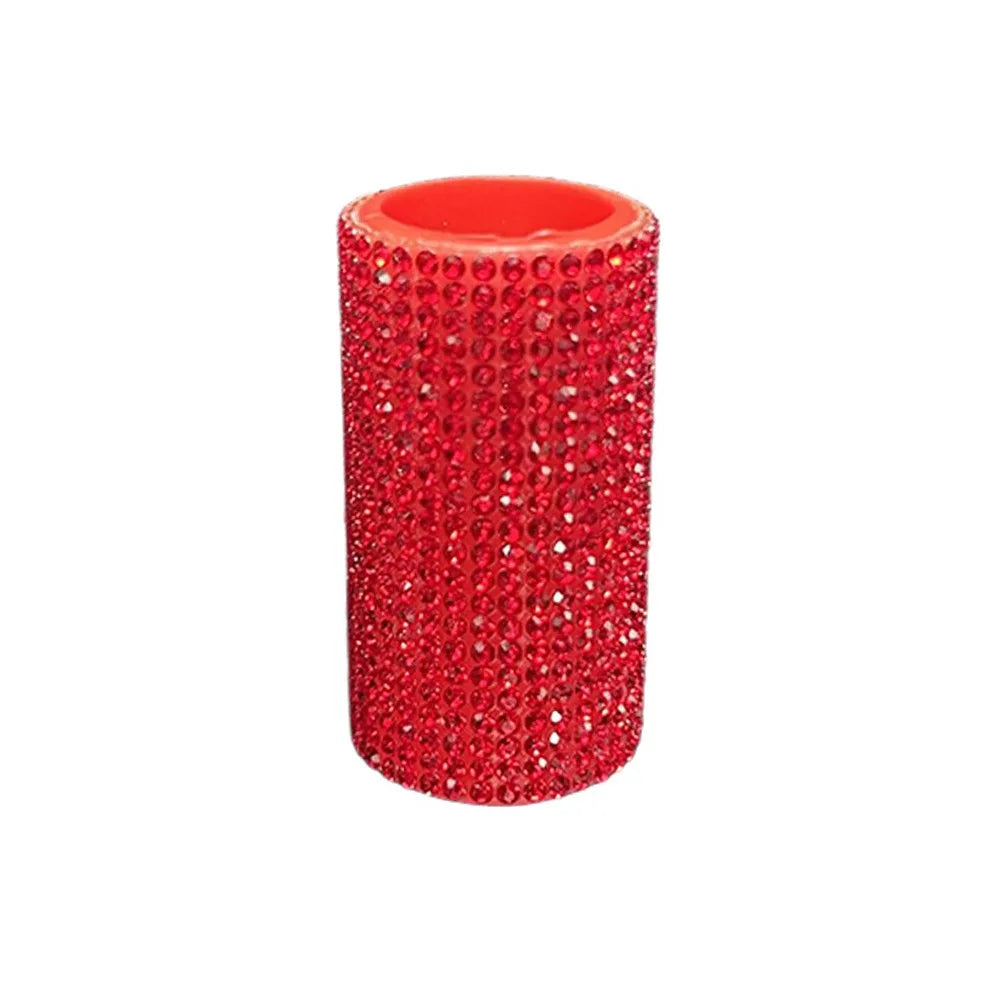NEW Rhinestone Car Chapstick Holder Silicone Sparkling Lip Balm Bling Cosmetic Storage Car Interior Accessories
