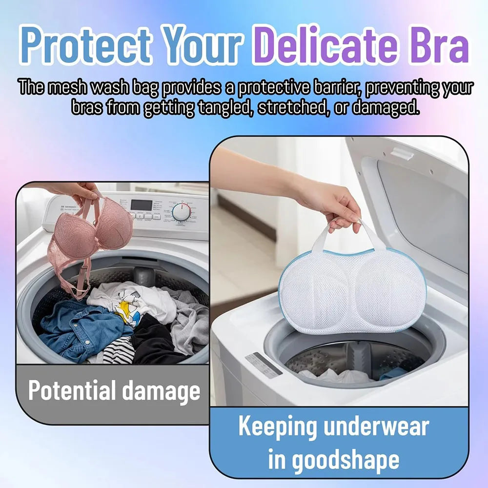 Bra Underwear Laundry Bags Fine Mesh Polyester Machine-Wash Special Bra Bag Protect Brassiere Sport Bra Cleaning Underwear Pouch