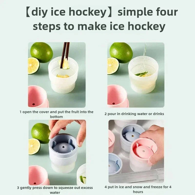 2025 NEW Cavity Whisky Silicone Ice Ball Maker Reusable Ice Cube Tray for Bar Home Ice Cube Mould with Lid