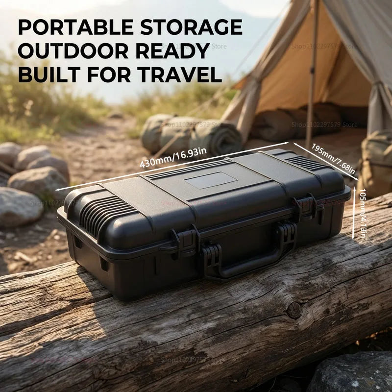 Portable Waterproof Tool Box, High Strength And Anti-Fall. Safe Instrument Protector For Travel, Home Workshop And Outdoor Use.