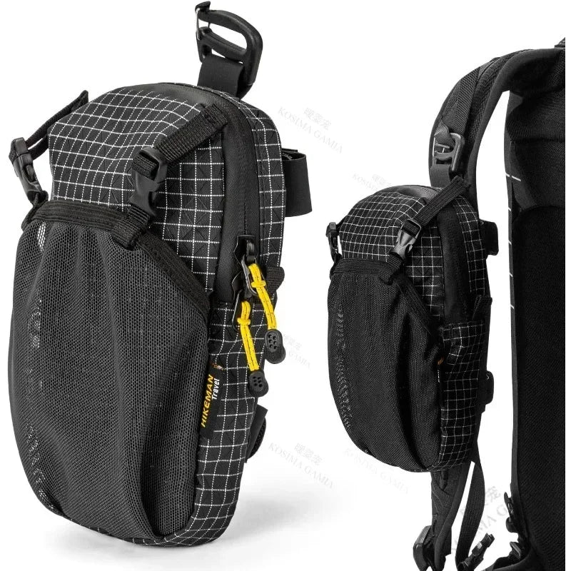 Shoulder Strap Phone Pouch Waterproof Lightweight Attachment Bag For Backpack Hiking Camping Sports