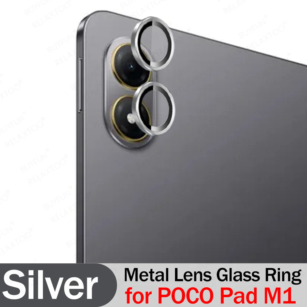 Aluminum Alloy Lens Glass Case For POCO Pad M1 3D HD Metal Ring Camera Protector POCOPadM1 Little PadM1 POCOPad M 1 Back Cover