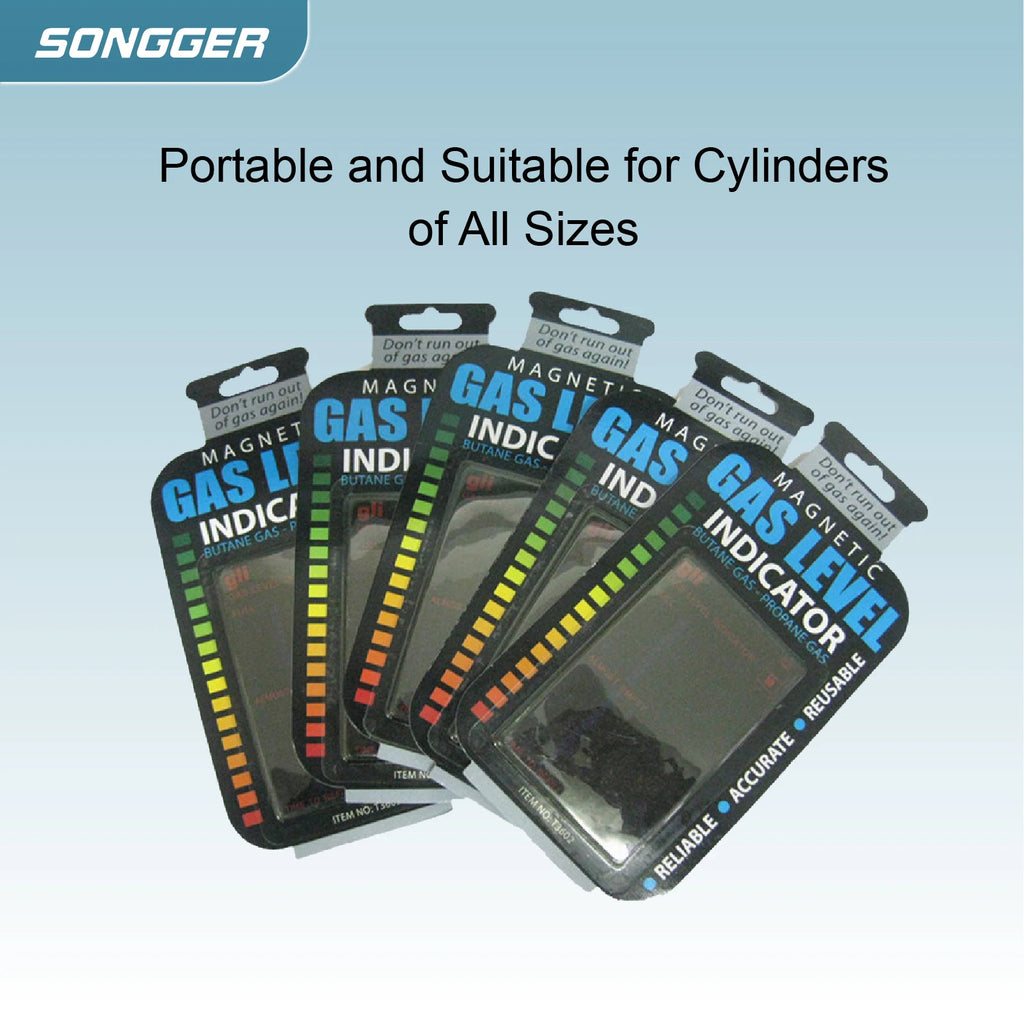 Magnetic Gas Level Indicator Reusable Propane Butane LPG Fuel Gauge for BBQ Camping Kitchen Cylinder Tank Sensor