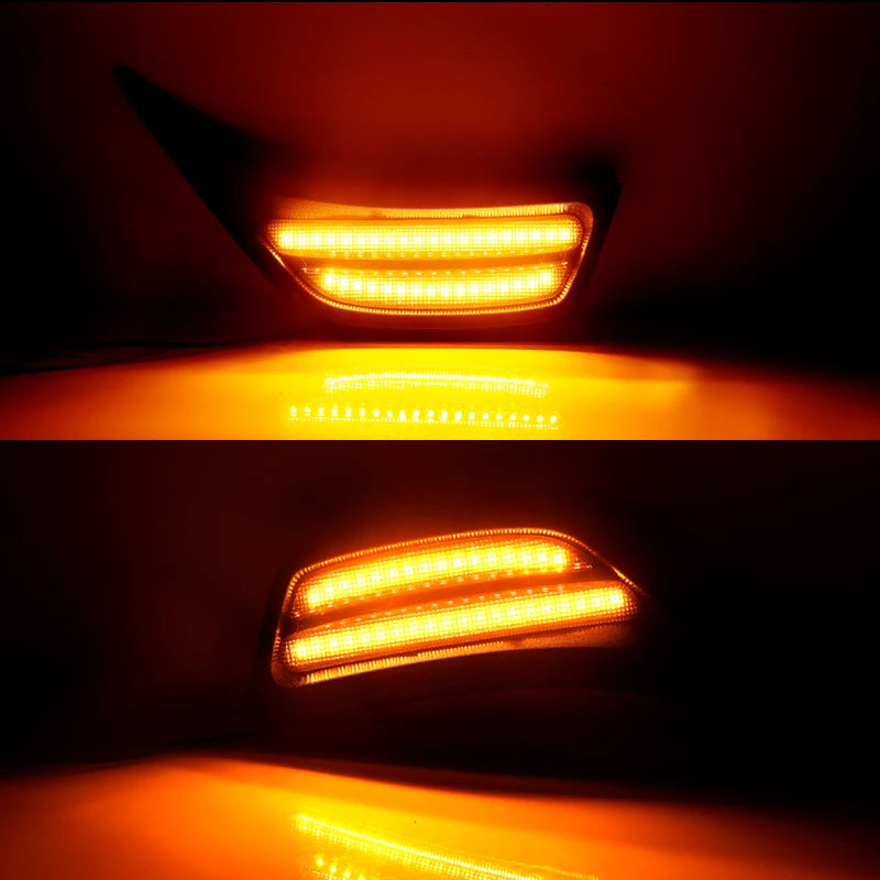 2pcs For 2018-2021 Jeep Wrangler JL JLU For 2020-2021 Gladiator JT Truck Front Fender Side Marker Light Amber Turn Signal Lamp