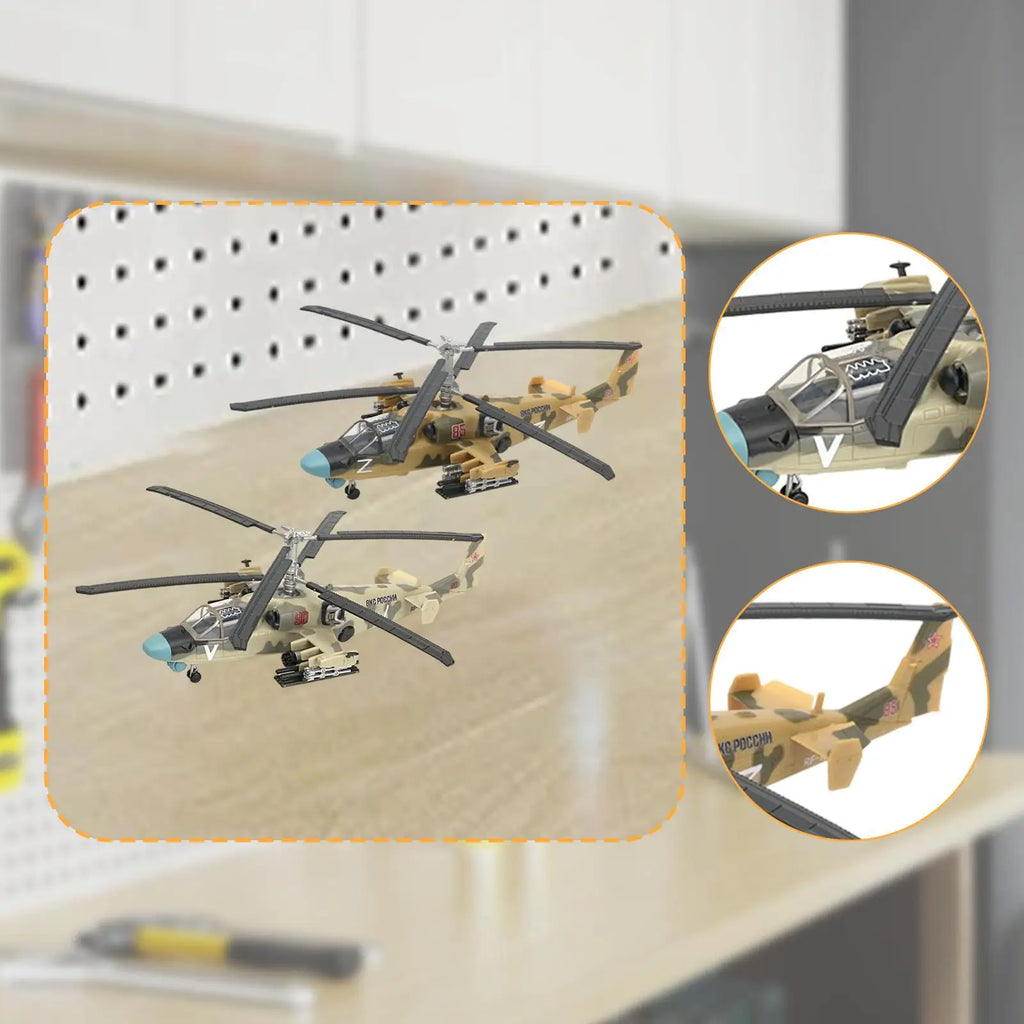 1/72 Scale Aircraft Model Building Kit Helicopter Airplane Display Model for Cafes