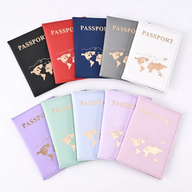 Slim Passport Holder Cove Map PU Passport Holder Travel Essential Cruise Must Have Passport Holders Portable for All Country