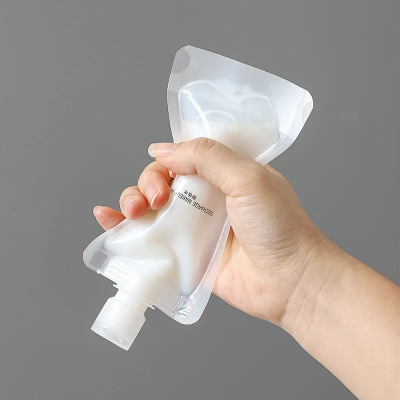 Travel Empty Squeeze Bags Lotion Dispensing Bag Refillable Shampoo Toiletries Conditioner Liquid Cosmetic Storage Pouches