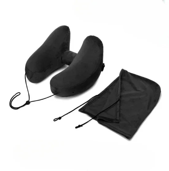 Portable Multi-function Neck Pillow Inflatable H-type Applicable To Outdoor Camping Car Long-distance Travel