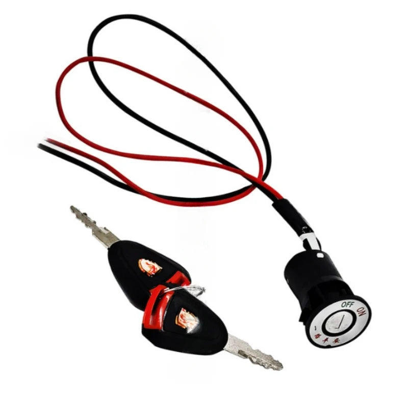 For Citycoco Scooter Power Lock Key Switch Assembly Electric Door Vehicle Starter Switch Power Ignition Switch