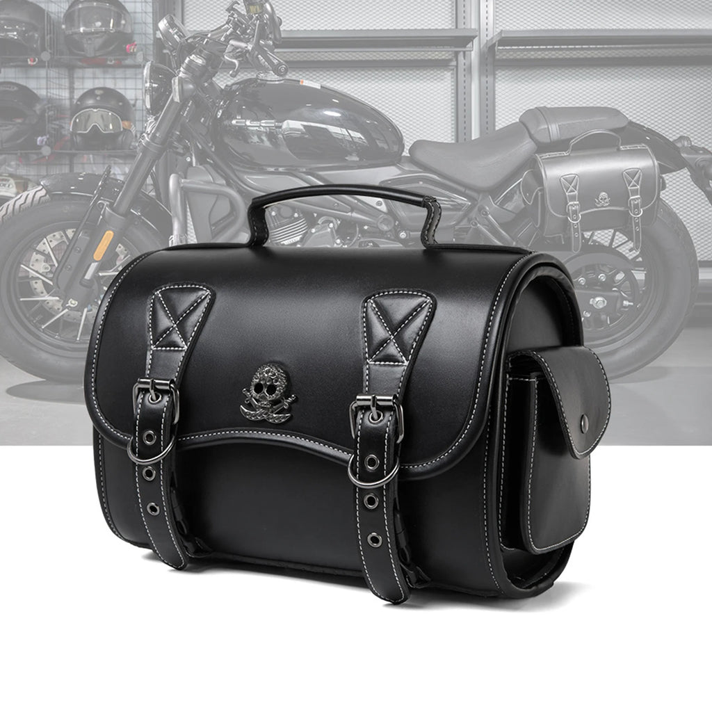 New PU Leather Motorcycle SaddlebagsWaterproof Side Bag Motorcycle Accessories