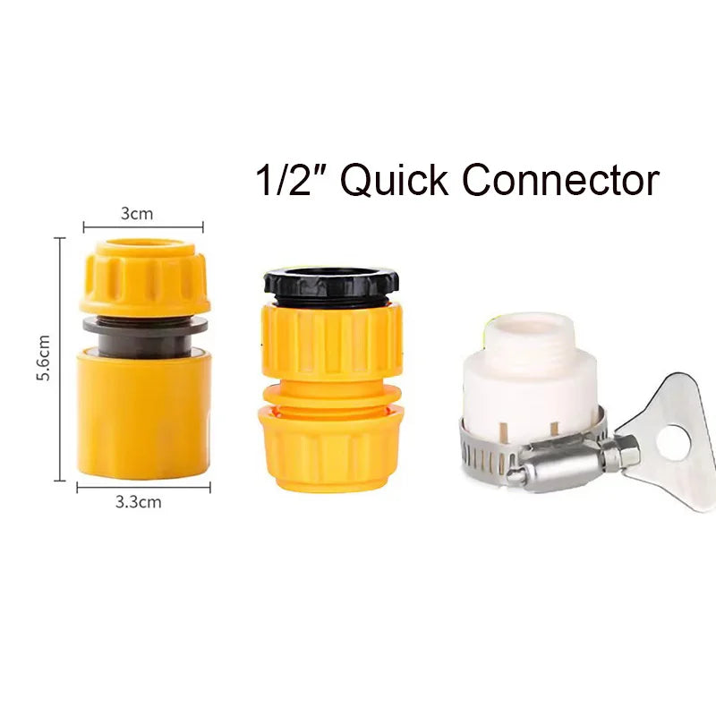 Portable High-Pressure Water Gun Cleaning Car Wash Machine Garden Watering Hose Nozzle Sprinkler Foam Thread Quick Connector