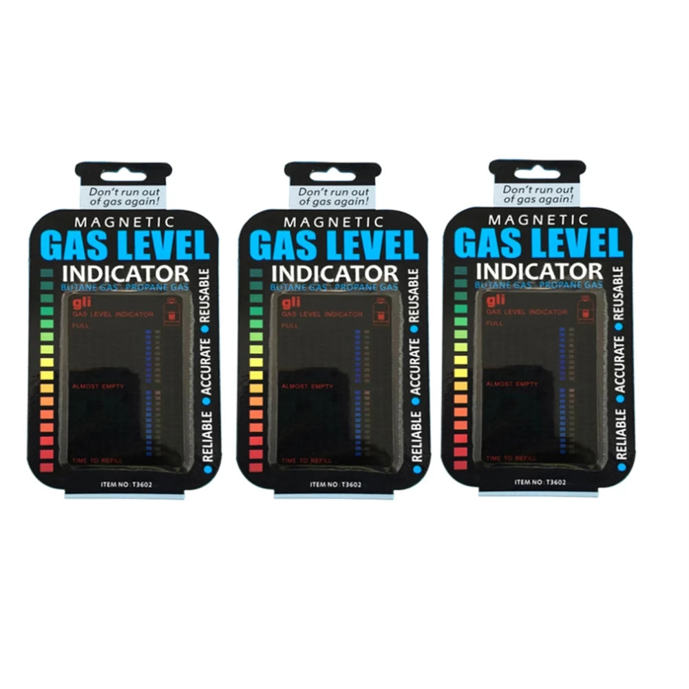 A76I-Magnetic Gas Cylinder Tool Gas Level Indicator Propane Butane LPG Fuel Gauge Caravan Bottle Temperature Measuring