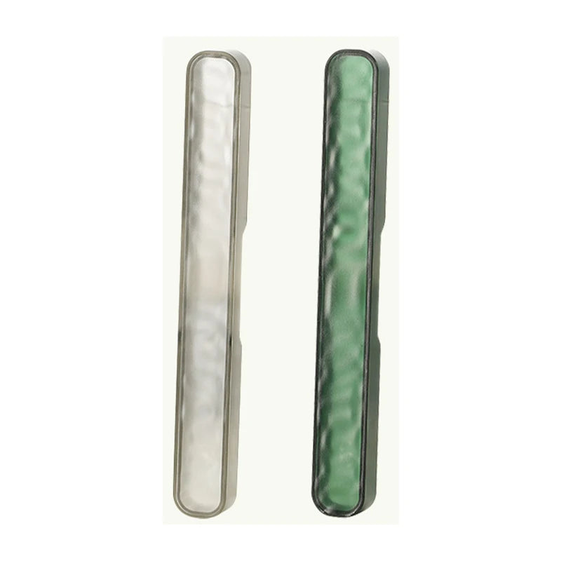 2pcs Portable Toothbrush Box ABS Dust-proof Travel Tooth Storage Case Camping Bathroom Storage Accessories Travel Organizer