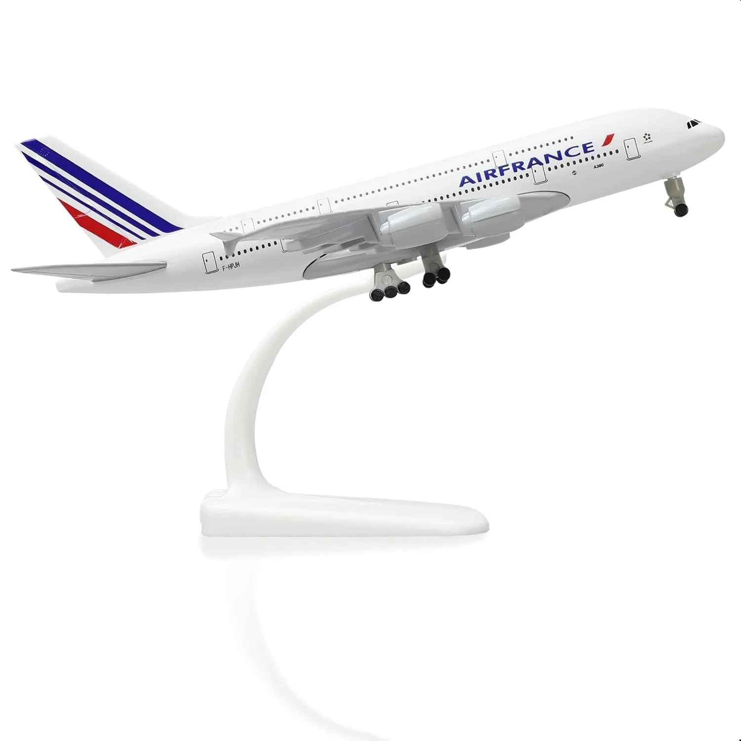 20CM Air France A380 Plane Model Alloy Metal Diecast Collection Aircraft Children Toys Boys Kids Collectible Gift