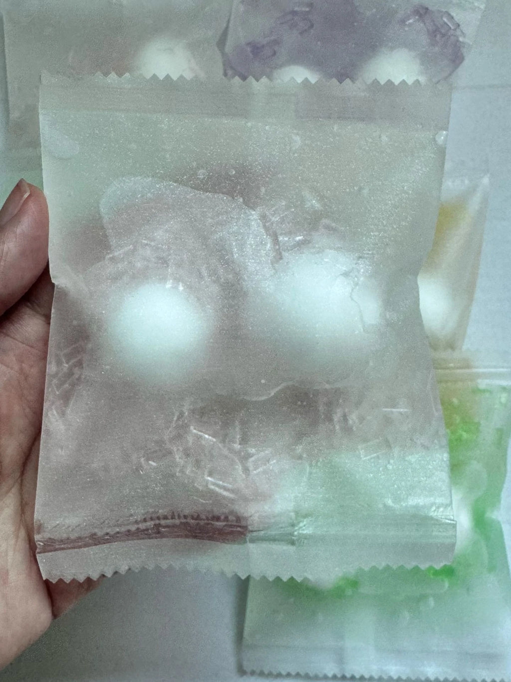 Ocean Tangyuan Crispy Handmade Ball Squeeze Toy Crunch Sound Fidget Squeeze Bag Soft Stress Relief Play Toy For Adults Relax