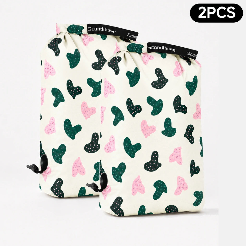 Travel Compression Bag for Clothes Storage Packing Organizer Suitcase Luggage Space Saving Reusable Roll Up Air Valve Pump Free