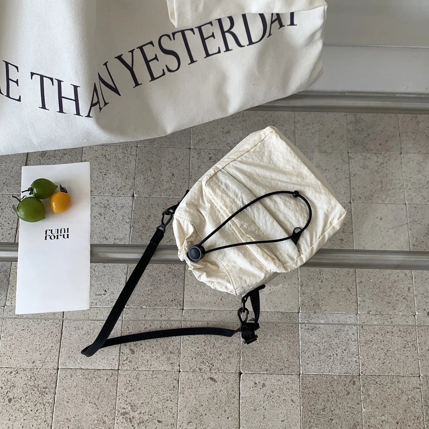 Women Fashion Summer Mini Drawstring Bag Ruched Shoulder Crossbody Small Bag Water Kettle Cup Phone Key Carry Bag