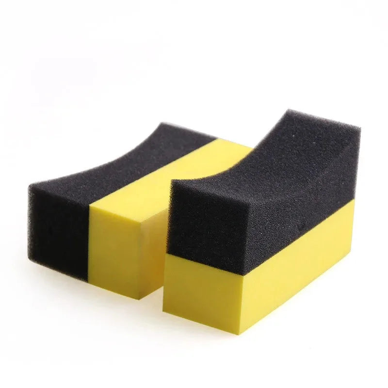 1/50pcs Auto Cleaning Sponge Brush Set for Car Wheel Tire Wash Wipe Water Suction Sponge Pad Wax Polishing Tyre Brushes Tools