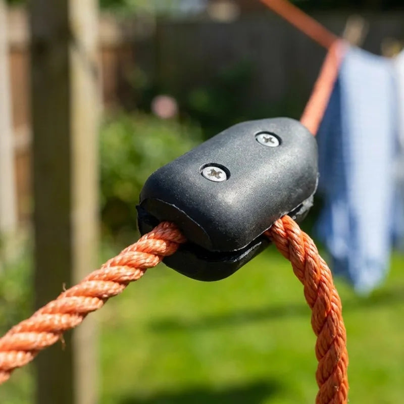 Rope Lock Clip Adjustable Nylon for Outdoor Camping Gear Clothesline Dog Leash 6.5-8mm No Tools Needed Durable Black Adjustable