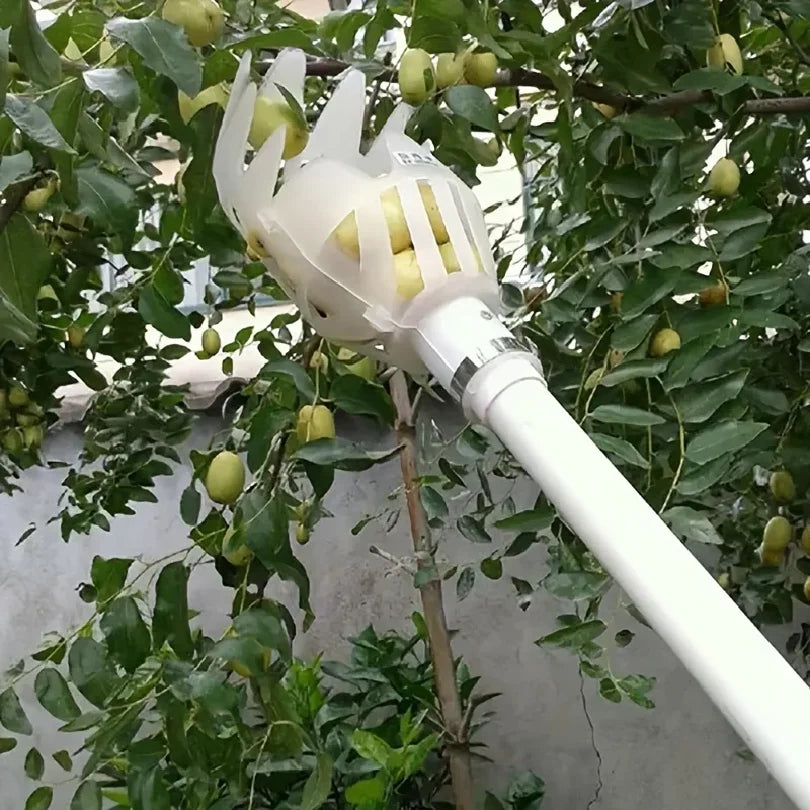 Yellow Polypropylene Fruit Picker Lightweight Reusable Ergonomic for Garden Harvesting Orchard Farm Food Safe Tool 1PC