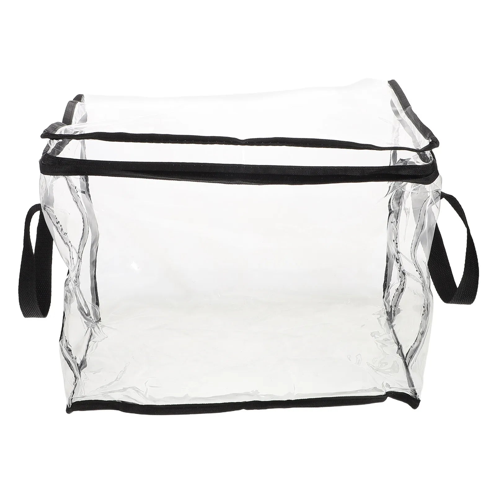 Collapsible Transparent Storage Box Student Portable Book Cube Large Capacity Waterproof Clear Organizer Storage Container